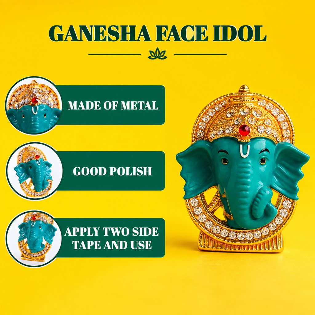 Svasti Ganesh Face Idol 1 pc