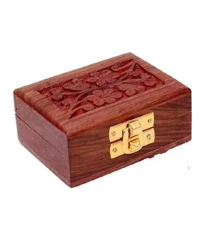 Brown Wooden Jewellery box mini Any 1- 3.5" * 2.5" size