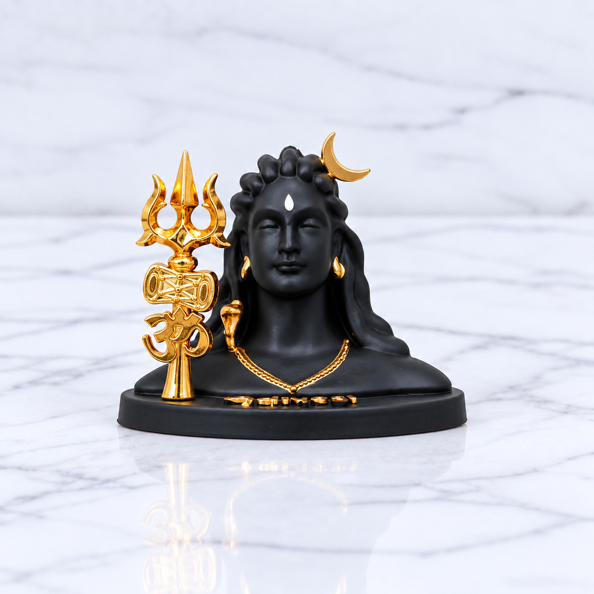 Adiyogi Shiva Statue with Trishul for Home and Car Dashboard