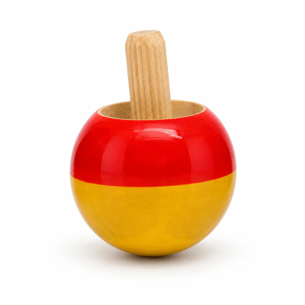 Wooden Finger Top - Spin Top Combo