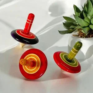 Wooden Finger Top - Spin Top Combo