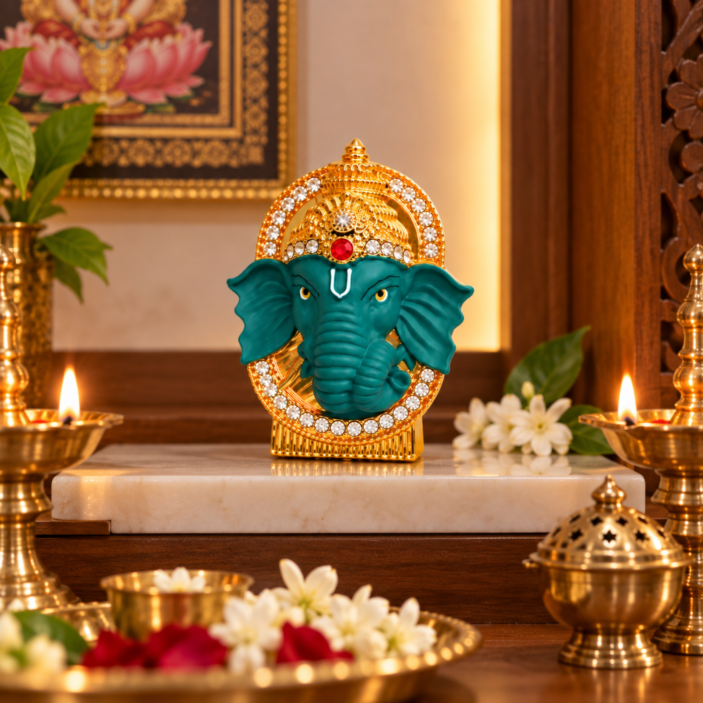 Svasti Ganesh Face Idol 1 pc